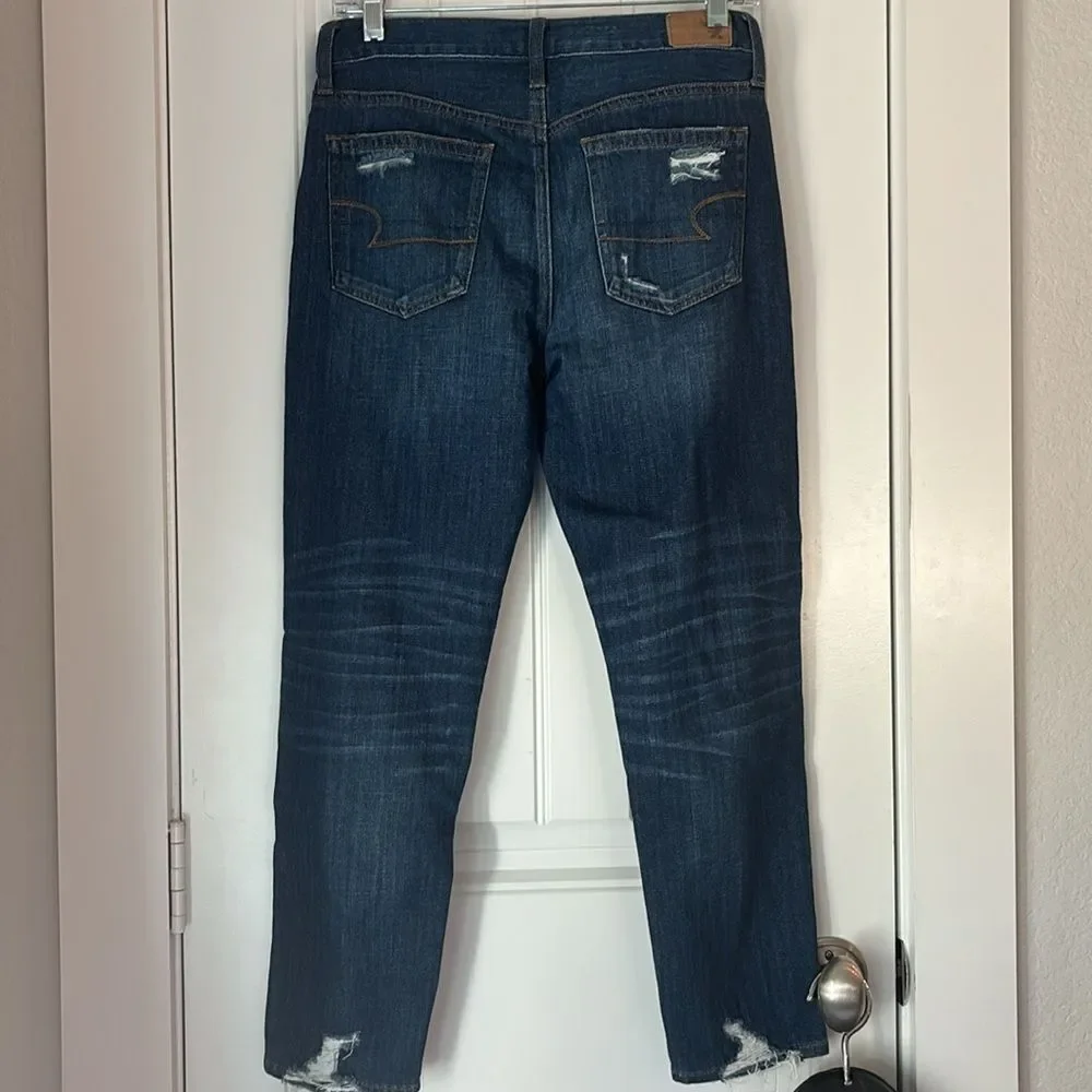 American Eagle Lds “Vintage Hi-Rise” with button fly size 4s